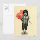 Wees mijn Valentijn Elf Boy Briefkaart (Voorkant / Achterkant)
