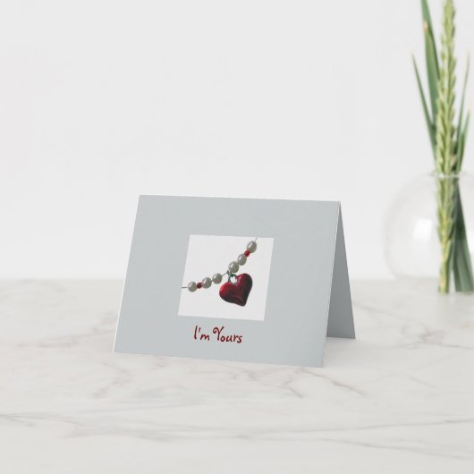 Wees mijn Valentijn Feestdagen Kaart (Voorkant)