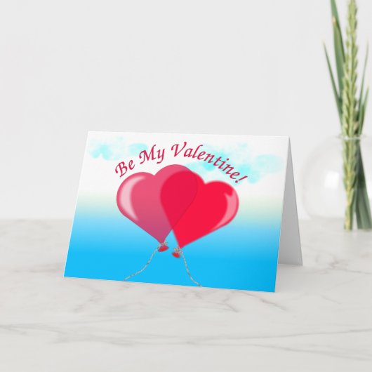 Wees mijn Valentijn Feestdagen Kaart (Voorkant)