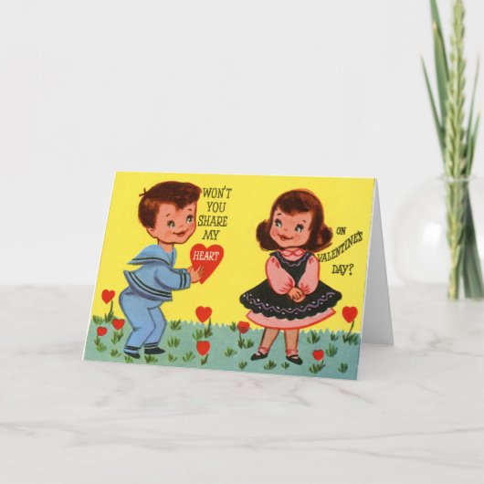 Wees mijn Valentijn Feestdagen Kaart (Voorkant)