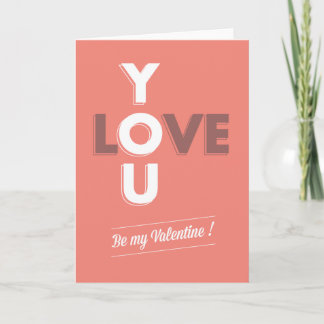 Wees mijn Valentijn Feestdagen Kaart