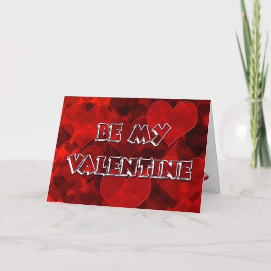 Wees mijn valentijn feestdagen kaart (Voorkant)