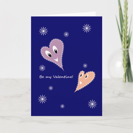 Wees mijn Valentijn Feestdagen Kaart (Voorkant)