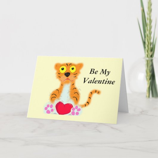 Wees mijn Valentijn Feestdagen Kaart (Voorkant)