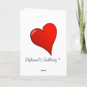 Wees mijn Valentijn... Feestdagen Kaart (Achterkant)