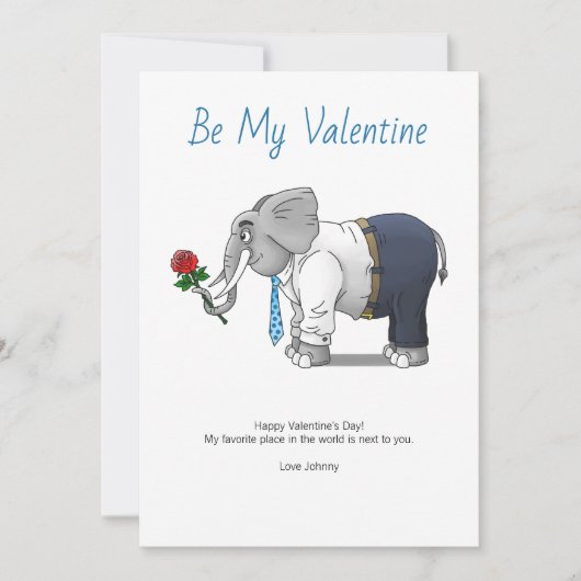 Wees mijn Valentijn Feestdagenkaart (Voorkant)