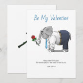Wees mijn Valentijn Feestdagenkaart (Voorkant / Achterkant)