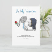 Wees mijn Valentijn Feestdagenkaart (Staand voorkant)