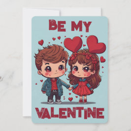 Wees mijn Valentijn Feestdagenkaart