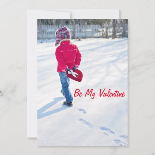 WEES MIJN VALENTIJN  FEESTDAGENKAART (Voorkant)