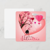 Wees mijn Valentijn Feestdagenkaart (Voorkant / Achterkant)