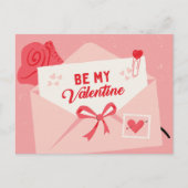 Wees mijn valentijn feestdagenkaart (Voorkant)