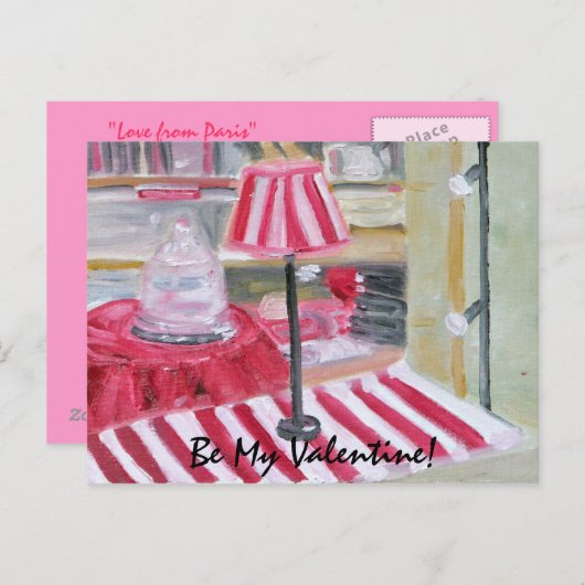 Wees mijn Valentijn! Feestdagenkaart (Voorkant / Achterkant)