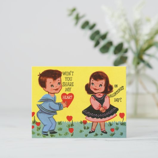 Wees mijn Valentijn Feestdagenkaart (Staand voorkant)