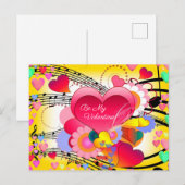 Wees mijn Valentijn Feestdagenkaart (Voorkant / Achterkant)