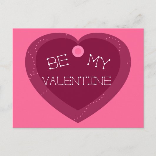 Wees mijn valentijn feestdagenkaart (Voorkant)