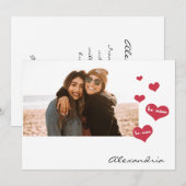 Wees mijn Valentijn Foto Mijn Bridesmaid 2 Feestdagenkaart (Voorkant / Achterkant)