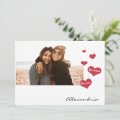 Wees mijn Valentijn Foto Mijn Bridesmaid 2 Feestdagenkaart (Staand voorkant)