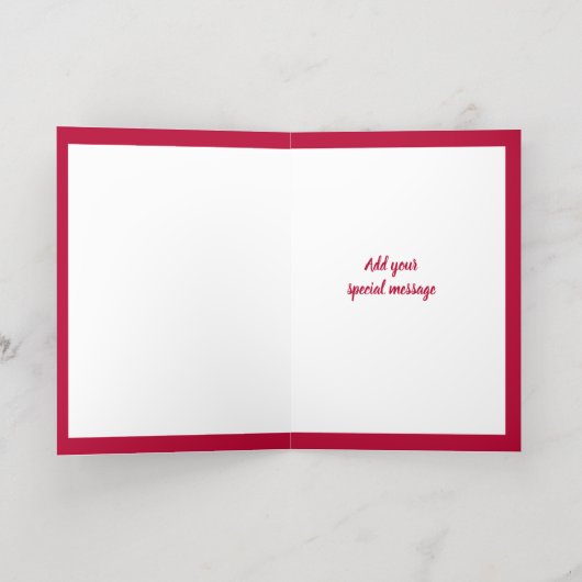 Wees mijn Valentijn Gepersonaliseerde Folie Kaart (Binnenlaag)