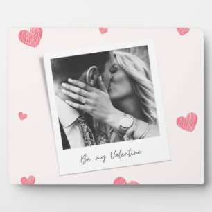 Wees mijn Valentijn   Gepersonaliseerde foto   Roo Fotoplaat
