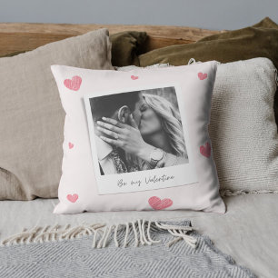 Wees mijn Valentijn   Gepersonaliseerde foto   Roo Kussen