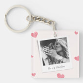 Wees mijn Valentijn | Gepersonaliseerde foto | Roo Sleutelhanger (voorkant)