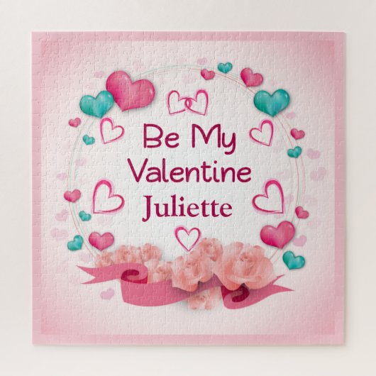 Wees mijn Valentijn Gepersonaliseerde puzzel (Verticaal)