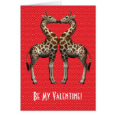 Wees mijn Valentijn Giraffes (Voorkant)