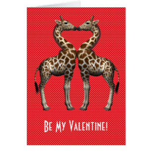 Wees mijn Valentijn Giraffes