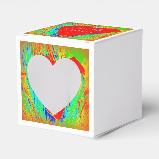 Wees mijn valentijn hart doos bedankdoosjes (Voorkant Zijde)