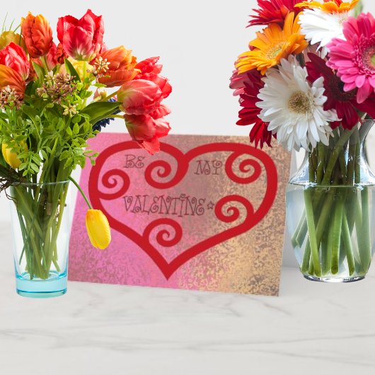 Wees mijn Valentijn hart Feestdagen Kaart