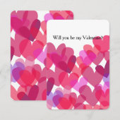Wees mijn Valentijn hart Kaart (Voorkant / Achterkant)