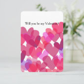 Wees mijn Valentijn hart Kaart (Staand voorkant)
