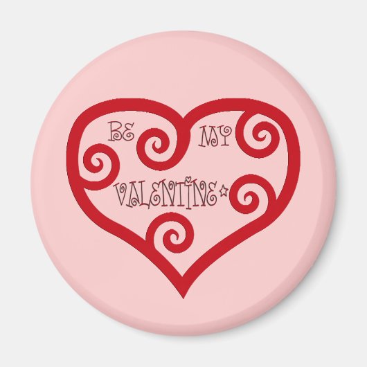 Wees mijn Valentijn hart Magneet (Voorkant)