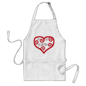 Wees mijn Valentijn hart Standaard Schort (Voorkant)