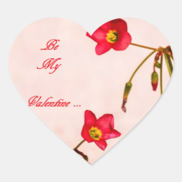 Wees mijn Valentijn Hart Sticker