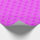 Wees Mijn Valentijn Hartjes Roze Inpakpapier (Hoek)