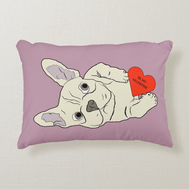 Wees mijn Valentijn, hond Accent Kussen (Voorkant)