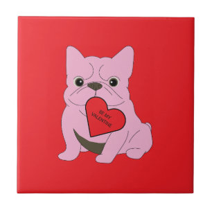 Wees mijn Valentijn, hond Tegeltje