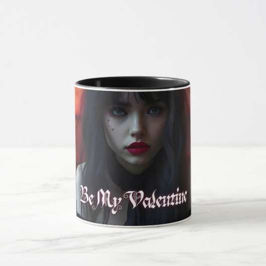 Wees mijn Valentijn in duistere Romance Mok (Midden)
