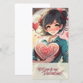 Wees mijn Valentijn in Manga-stijl 31470 (Voorkant / Achterkant)