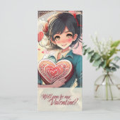 Wees mijn Valentijn in Manga stijl 31470 (Staand voorkant)