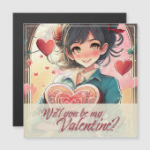 Wees mijn Valentijn in Manga stijl 31470 (Voorkant / Achterkant)