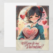 Wees mijn Valentijn in Manga-stijl 31470 (Voorkant / Achterkant)
