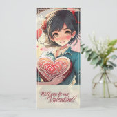Wees mijn Valentijn in Manga stijl 31470 (Staand voorkant)