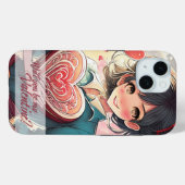 Wees mijn Valentijn in Manga stijl 31470 Case-Mate iPhone Case (Achterkant (horizontaal))