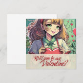 Wees mijn Valentijn in Manga-stijl 33419 (Voorkant / Achterkant)