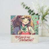 Wees mijn Valentijn in Manga-stijl 33419 (Staand voorkant)