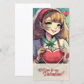 Wees mijn Valentijn in Manga Stijl 33419 (Voorkant / Achterkant)