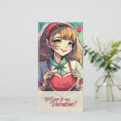 Wees mijn Valentijn in Manga Stijl 33419 (Staand voorkant)